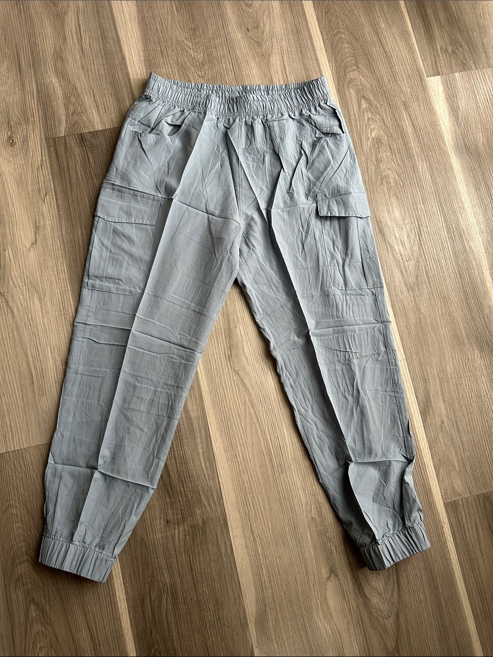Light Blueish Gray Youth Cargo Jogger Hiking Pants